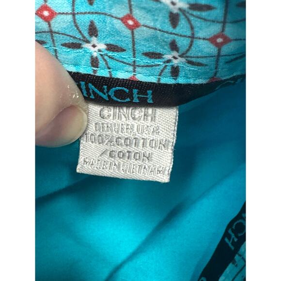 Cinch Men's Long Sleeve Blue Western Button Up Shirt - Size L - Picture 5 of 5